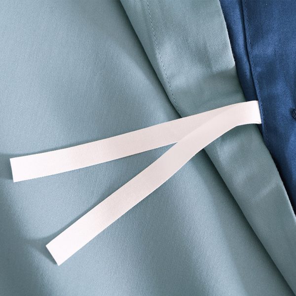 Long-Staple Cotton Color-Block Bedding Set – 4 Pieces