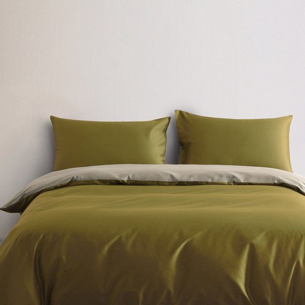 Long-Staple Cotton Color-Block Bedding Set – 4 Pieces