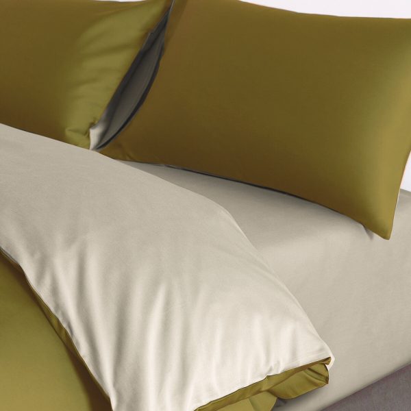 Long-Staple Cotton Color-Block Bedding Set – 4 Pieces